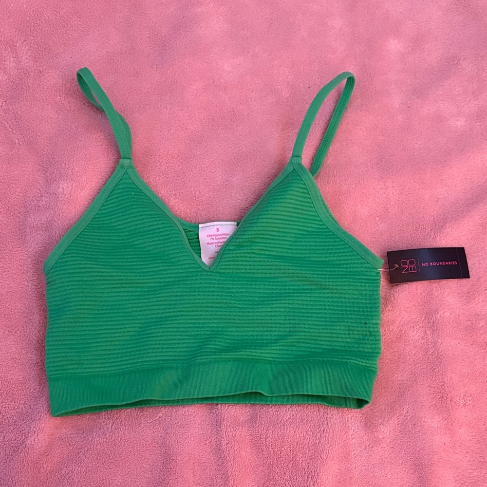 Green Strappy Bralette